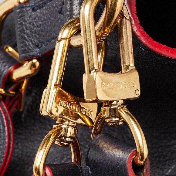 Louis Vuitton Marine/Rouge Monogram Empreinte Leather Melie Bag - Picture 9 of 12